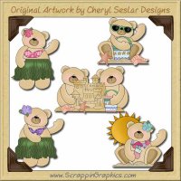 Aloha Bears Graphics Clip Art Download