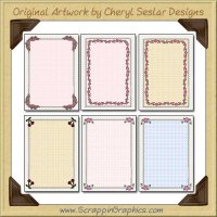 Pretty Card Starters Sampler Card Printable Craft Download