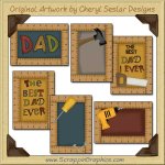 The Best Dad Ever Sampler Card Printable Craft Download