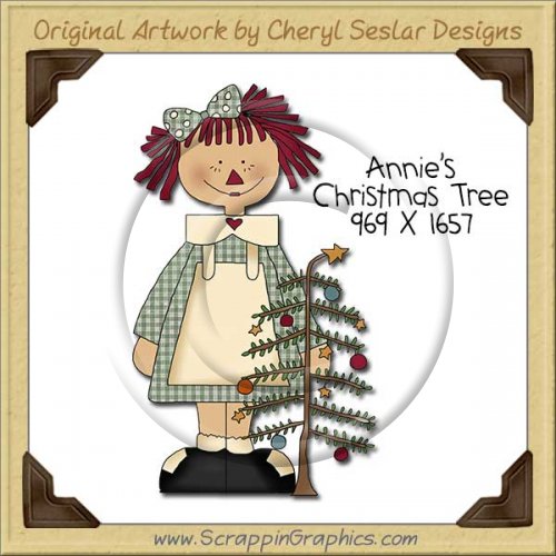 Annie's Christmas Tree Single Clip Art Graphic Download