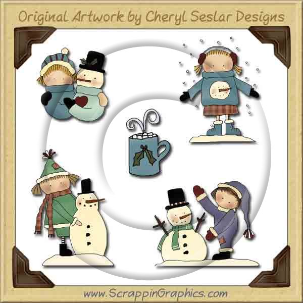 Wee Folk Winter Collection Graphics Clip Art Download - Click Image to Close
