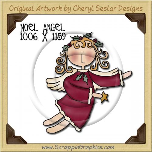 Noel Angel Single Graphics Clip Art Download