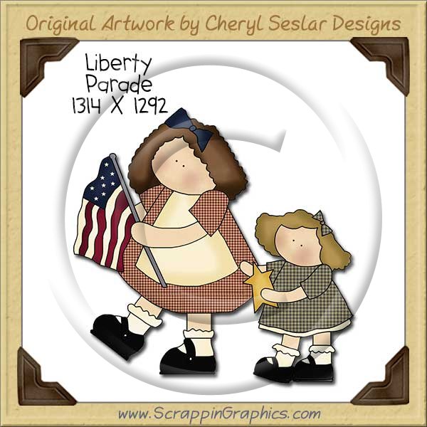 Liberty Parade Single Clip Art Graphic Download - Click Image to Close