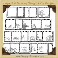 Primitive Style Tags Collection Graphics Clip Art Download