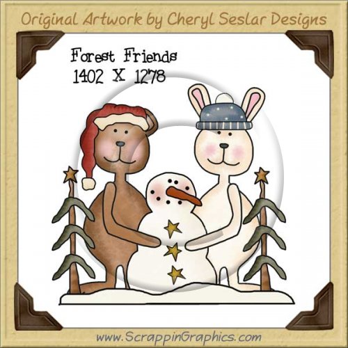 Forest Friends Single Graphics Clip Art Download