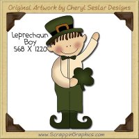 Leprechaun Boy Single Clip Art Graphic Download
