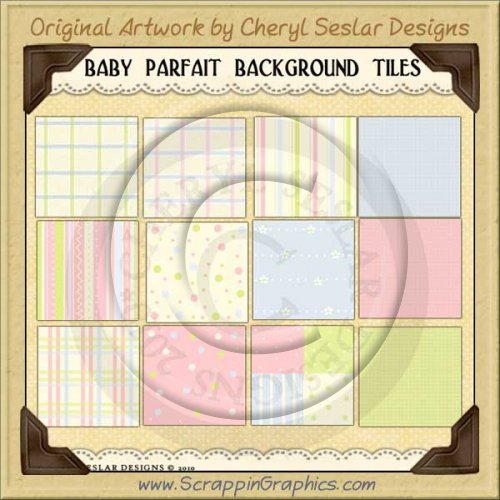 Baby Parfait Background Tiles Clip Art Graphics