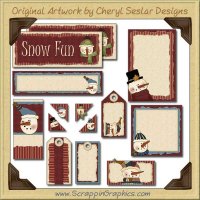 Snow Smile Journaling Delights Digital Scrapbooking Graphics Clip Art Download