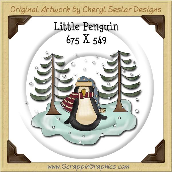 Little Penguin Single Graphics Clip Art Download - Click Image to Close