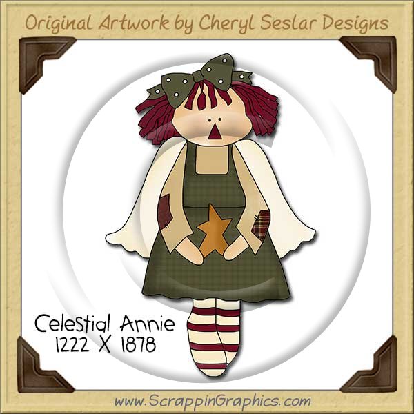 Celestial Annie Single Clip Art Graphic Download - Click Image to Close