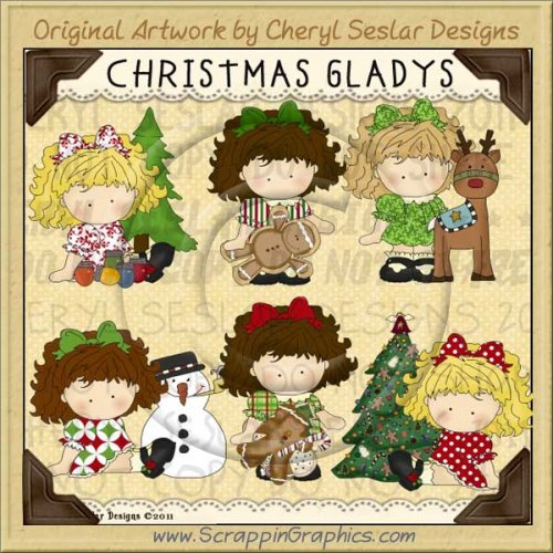 Christmas Gladys Limited Pro Clip Art Graphics