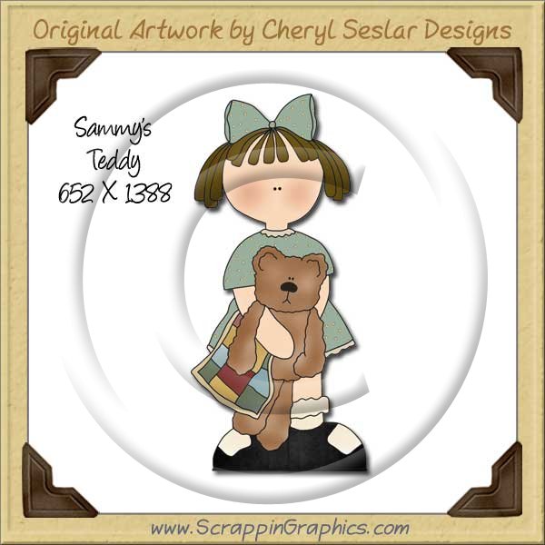 Sammy's Teddy Single Graphics Clip Art Download - Click Image to Close