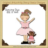 Dancing Duo Single Clip Art Graphic Download