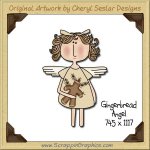 Gingerbread Angel Single Graphics Clip Art Download