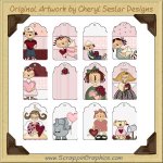 My Sweet Valentine Tags Collection Printable Craft Download