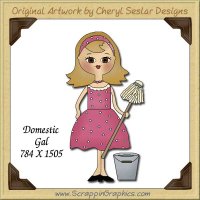 Domestic Gal Single Graphics Clip Art Download