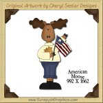 American Moose Single Graphics Clip Art Download