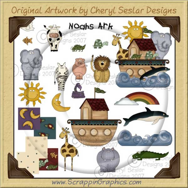 Noah's Ark Clip Art Graphics Collection - Click Image to Close
