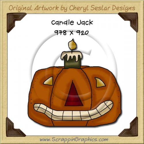 Candle Jack Single Graphics Clip Art Download