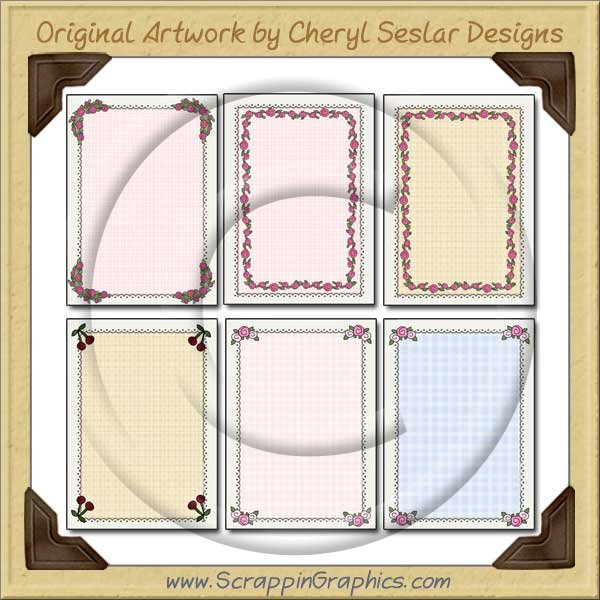 Pretty Card Starters Sampler Card Printable Craft Download - Click Image to Close