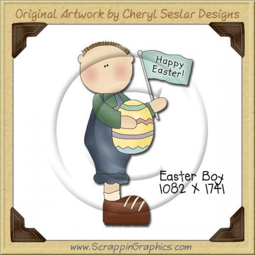 Easter Boy Single Graphics Clip Art Download