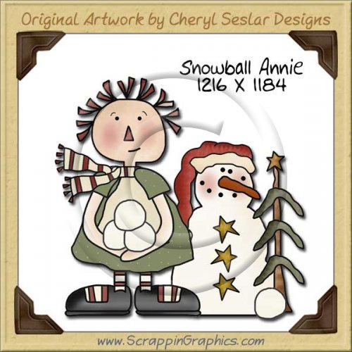 Snowball Annie Single Graphics Clip Art Download