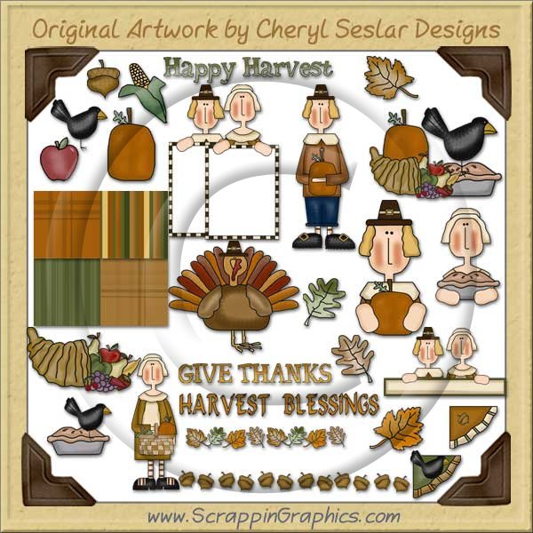 Harvest Blessings Collection Clip Art Download - Click Image to Close