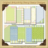 Cotton Candy Card Starters Collection Printable Craft Download