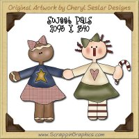 Sweet Pals Single Graphics Clip Art Download