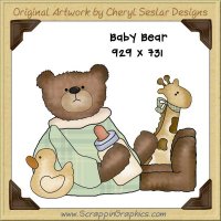 Baby Bear Single Graphics Clip Art Download