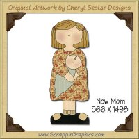 New Mom Single Graphics Clip Art Download