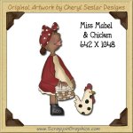 Miss Mabel & Chicken Single Graphics Clip Art Download