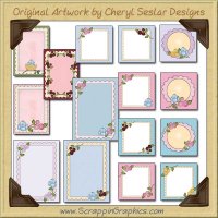 Spring Blooms Sampler Card Collection Printable Craft Download