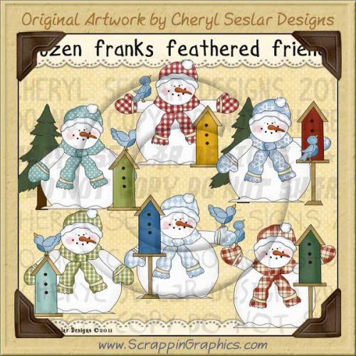 Frozen Frank Feathered Friends Limited Pro Clip Art Graphics