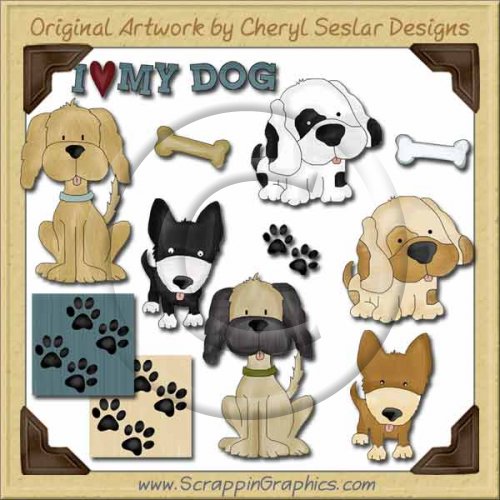 Canine Cuties Collection Graphics Clip Art Download