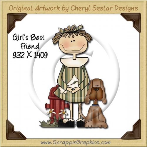 Girl's Best Friend Single Graphics Clip Art Download