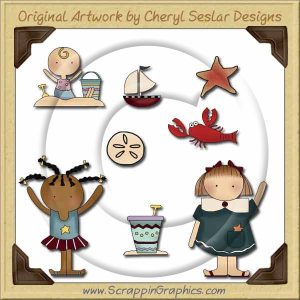 Wee Folks Beach Babes Graphics Clip Art Download - Click Image to Close