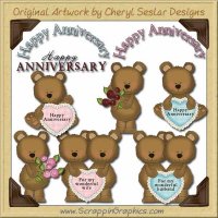Anniversary Bears Collection Graphics Clip Art Download