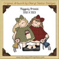 Raggedy Pals Single Graphics Clip Art Download