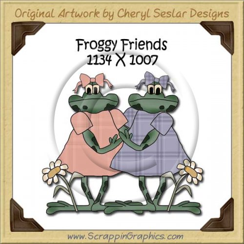 Froggy Friends Single Graphics Clip Art Download