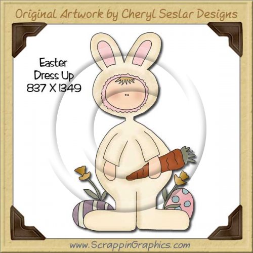 Easter Dress Up Single Graphics Clip Art Download