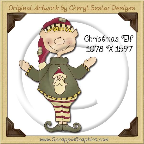 Christmas Elf Single Graphics Clip Art Download - Click Image to Close