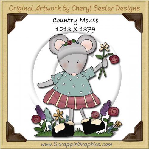 Country Mouse Single Graphics Clip Art Download