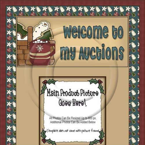 Christmas Cookie & Cocoa Auction Template