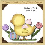 Easter Chick Single Clip Art Graphic Download