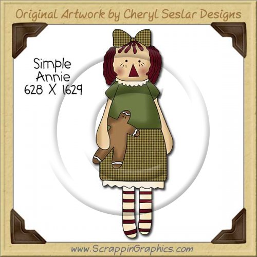 Simple Annie Single Clip Art Graphic Download