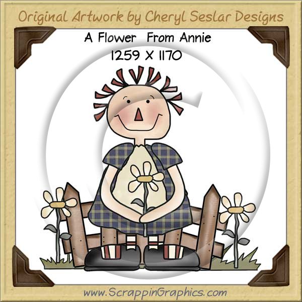 A Flower From Annie Single Graphics Clip Art Download - Click Image to Close