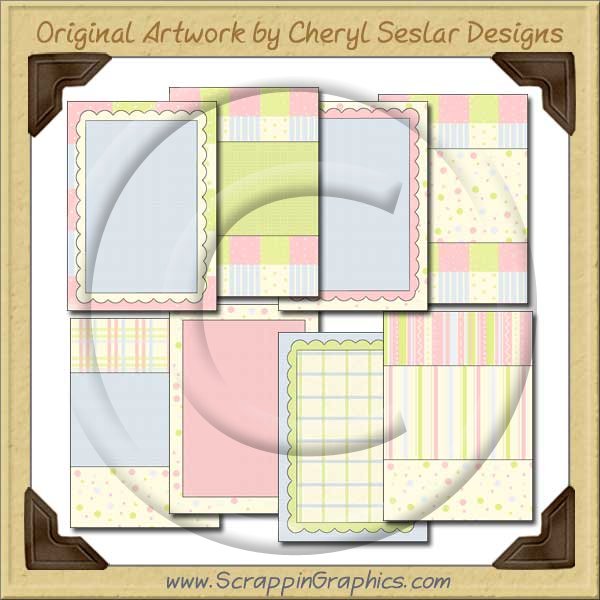 Baby Parfait Card Starters Collection Printable Craft Download - Click Image to Close