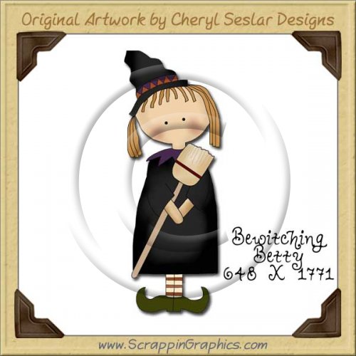 Bewitching Betty Single Graphics Clip Art Download
