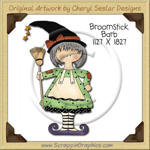 Broomstick Barb Single Clip Art Graphic Download